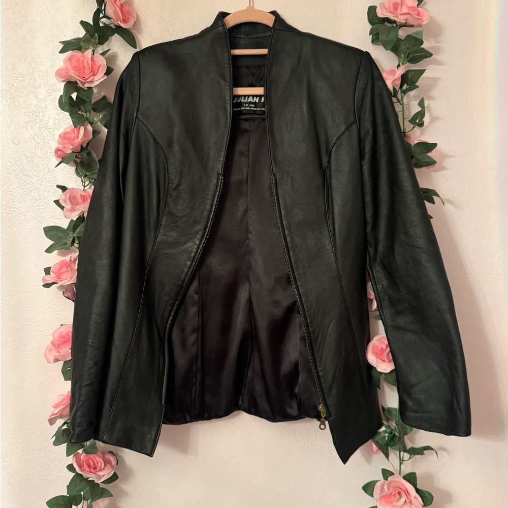 Classic Black Leather Women's Jacket by